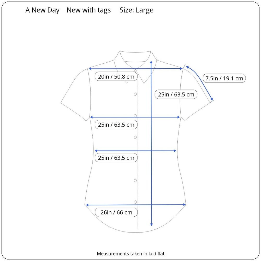 A New Day Womens Lime Green Button-Up Collared Short Sleeve Shirt Size Large - Picture 3 of 7